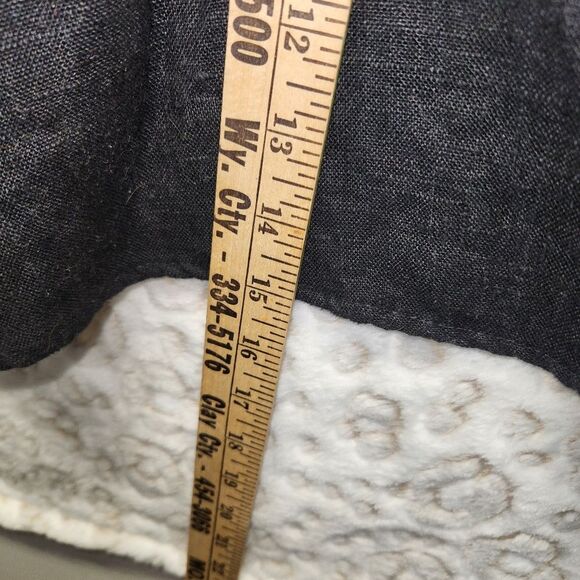 Vintage Women's Black Linen Sleeveless Lagenlook Sheath Dress Size 12 - Picture 7 of 11